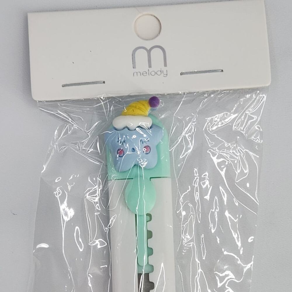 Pack of 3 Box Cutters with a Safety Slide - Sleeping Star wearing a Night Cap